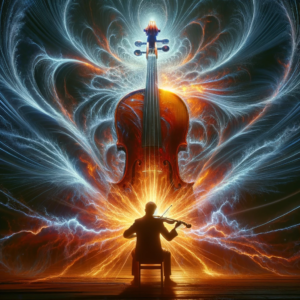 教師のバイオリン演奏が学生に与えた衝撃と変容を象徴する画像